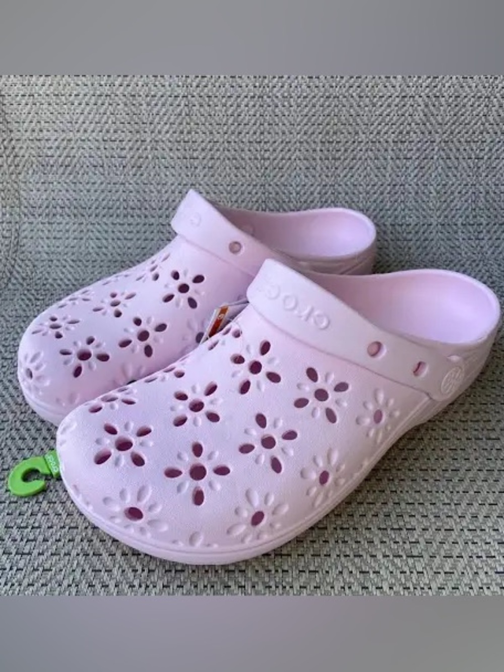 CROCS Women's Classic Floral Clog in Light Pink - Picture 3 of 3